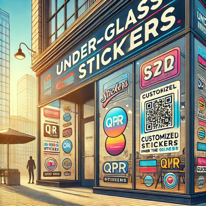 Stickers bajo vidrio: estrategias y por qué usarlos