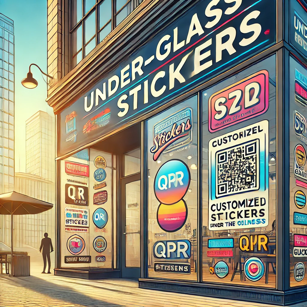 Stickers bajo vidrio: estrategias y por qué usarlos