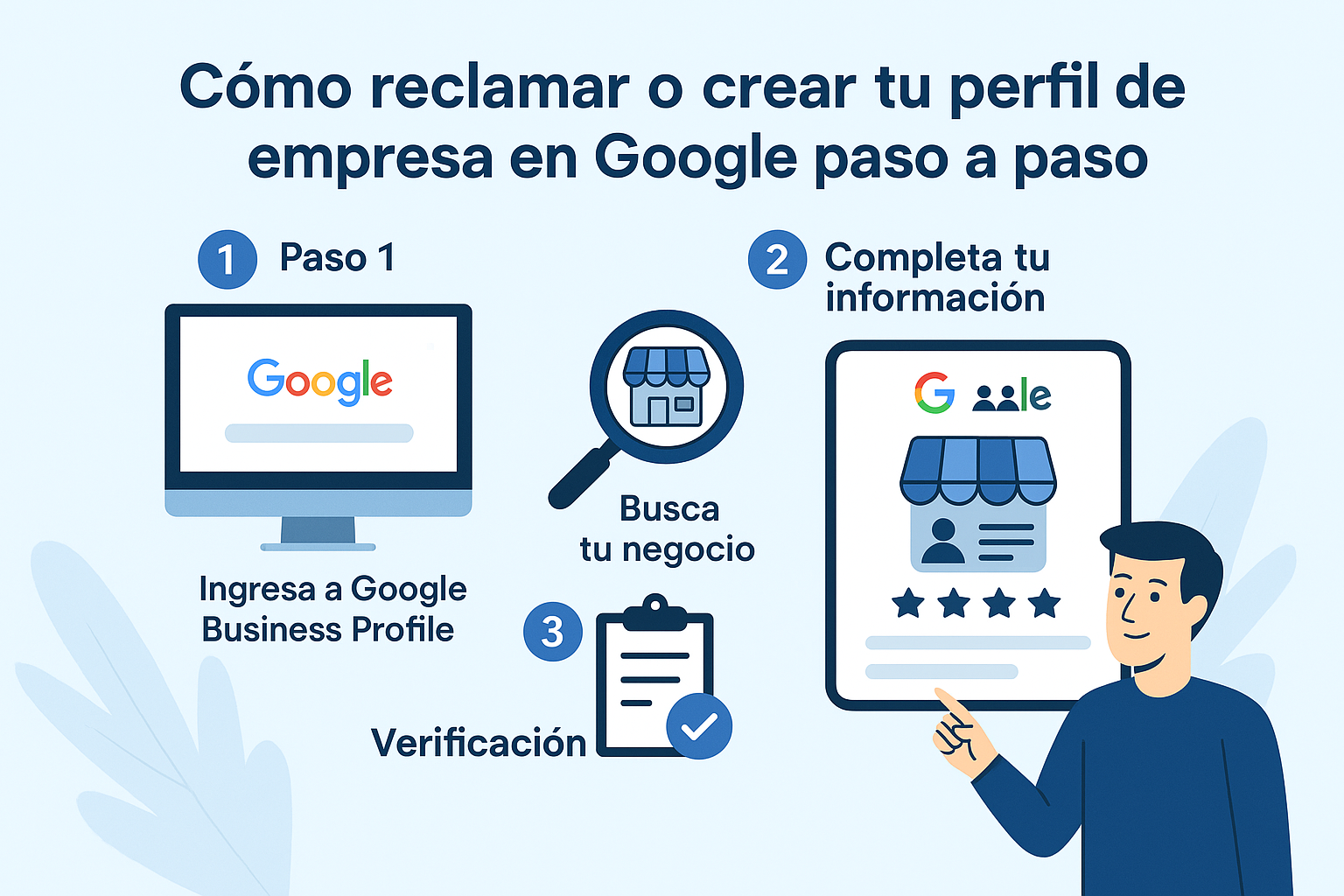 Cómo crear o reclamar tu perfil de empresa en Google