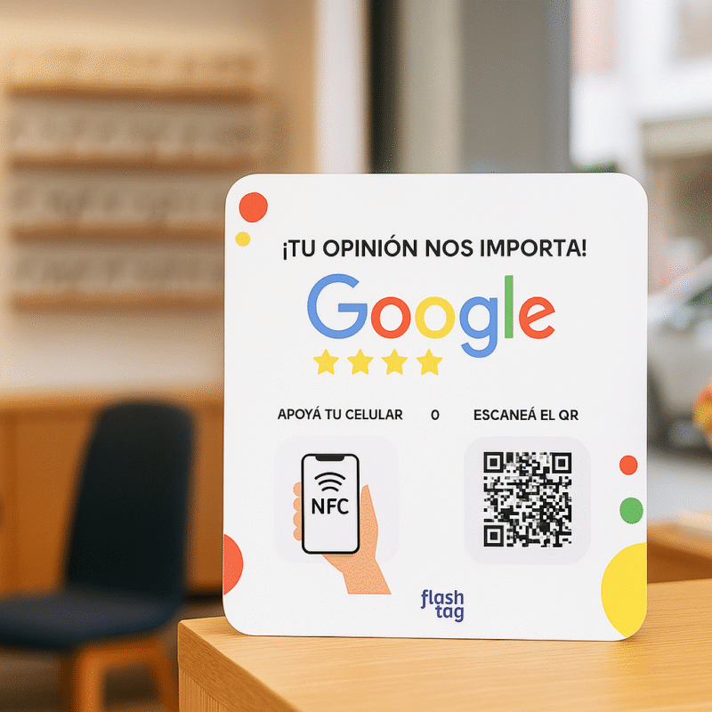 Cartel de reseñas Google