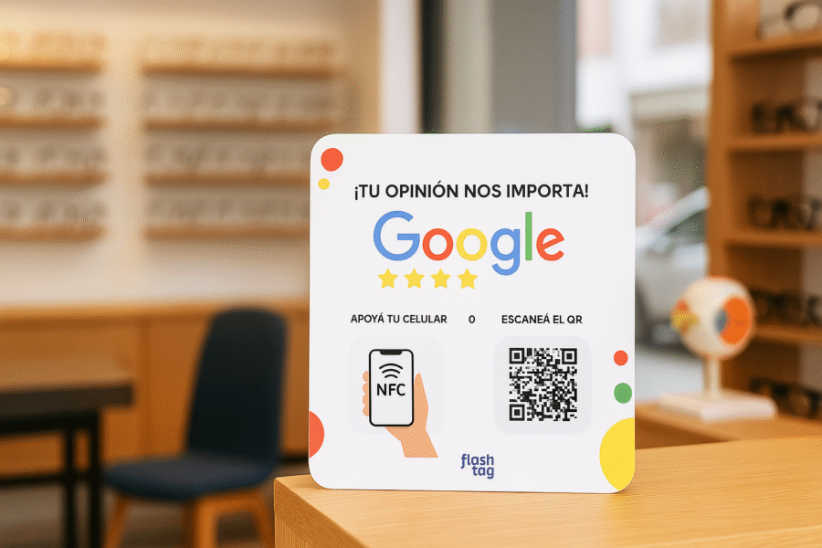 Cartel de reseñas Google