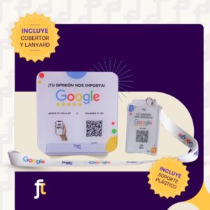 Carteles y tarjetas de reseñas de Google