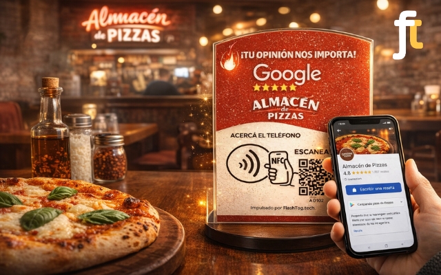5. Caso de éxito: Almacén de Pizzas transformó su reconocimiento local en visibilidad digital con FlashTag